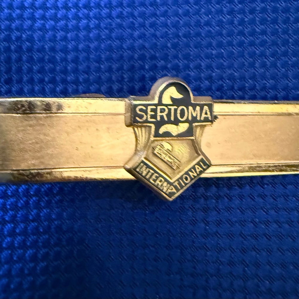 Sertoma International Gold tone Tie Clip